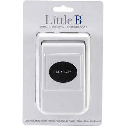 Punch Oval 1.5 x 1.25 inch / Perforadora para Ovalo 3.81 x 3.17 cms Descontinuado Little B
