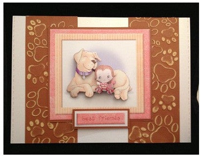 Embossing Paw Print Background / Folder de Grabado Patitas de Perro Descontinuado Darice