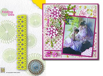 Folding Die Sharp Point Rosette, 1.5" / Suaje para Hacer Rosetones Descontinuado Nellie Snellen