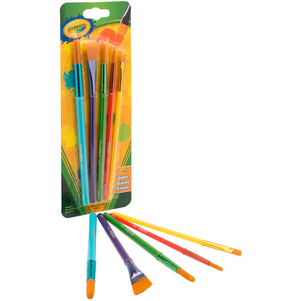 Art &amp; Craft Brushes / Pinceles Pelo Natural Crayola Pinceles y Brochas Crayola