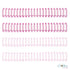 Cinch Wires Pink 0.625" / 4 Arillos Metálicos Rosas Arillos para Engargolar We R Memory Keepers