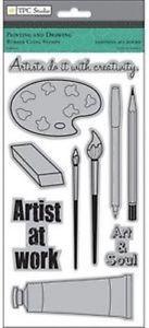 Painting and Drawing Cling Stamps / Sellos de Polímero Dibujo y Pintura Descontinuado TPC Studio