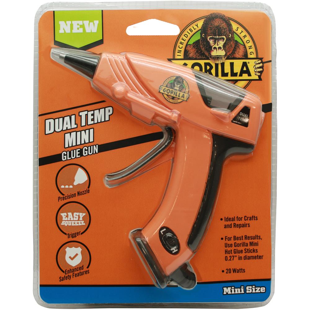 Dual-Temp Mini Glue Gun / Mini Pistola de Silicón de Doble Temperatura Descontinuado The Gorilla Glue