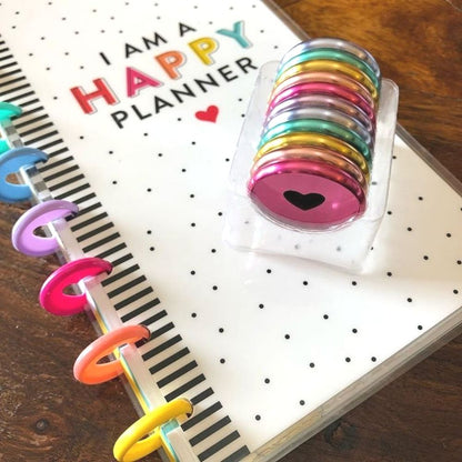 Happy Planner Metal Rainbow 1.75" / Anillos Metálicos para Agendas Arcoiris Discos para Planners Me &amp; My Big Ideas