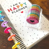 Happy Planner Metal Rainbow 1.75&quot; / Anillos Metálicos para Agendas Arcoiris Discos para Planners Me &amp; My Big Ideas