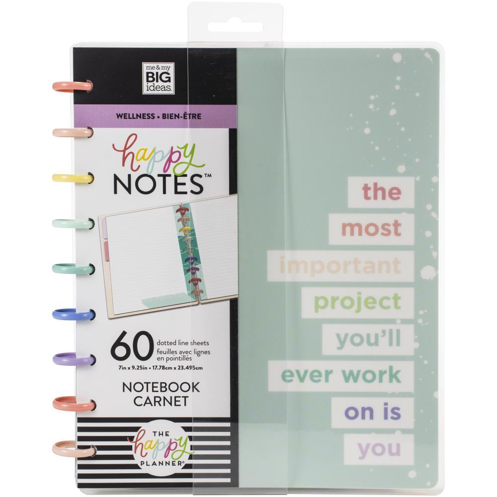 Happy Planner Wellness Medium Notebook / Planificador Mediano Bienestar Descontinuado Me &amp; My Big Ideas