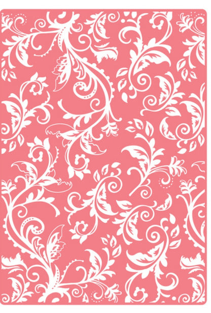 Plus Botanical Swirls Embossing / Folder de Grabado Plus Espirales Botánicos Descontinuado Sizzix