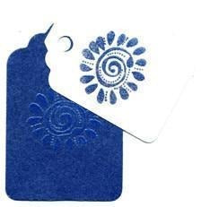 Blue Tinsel Embossing Powder / Polvo de Realce Azul Brillante Descontinuado Stampendous