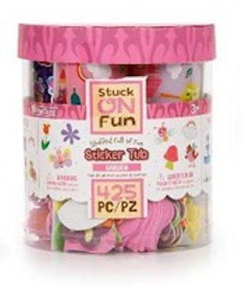 Stuck on Fun Garden Sticker Tub / Cubeta con 425 Estampas Descontinuado PomTree