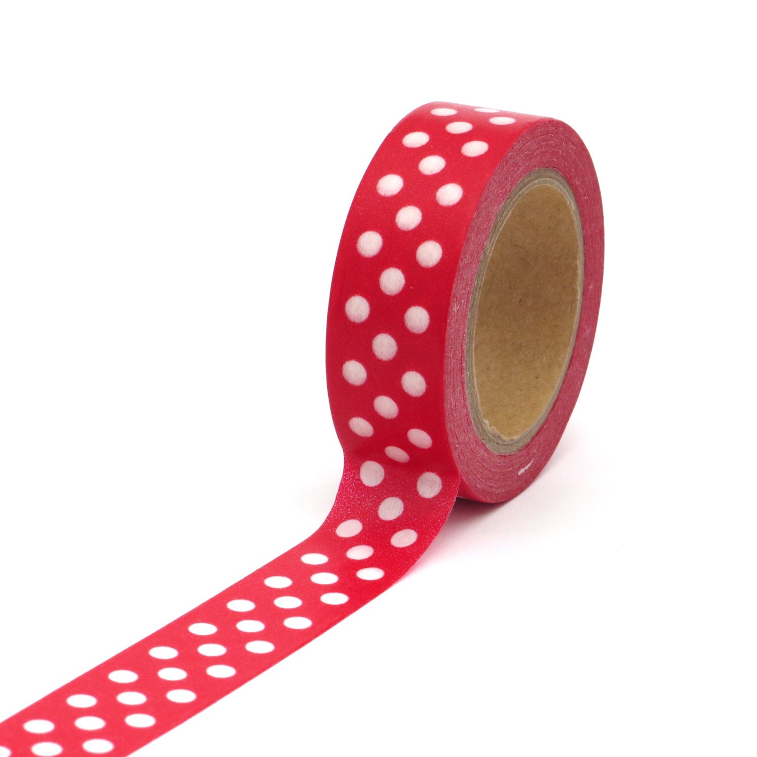 Washi Tape Red Polka Dots Spots  / Cinta Adhesiva Puntitos Descontinuado Queen&amp;Co
