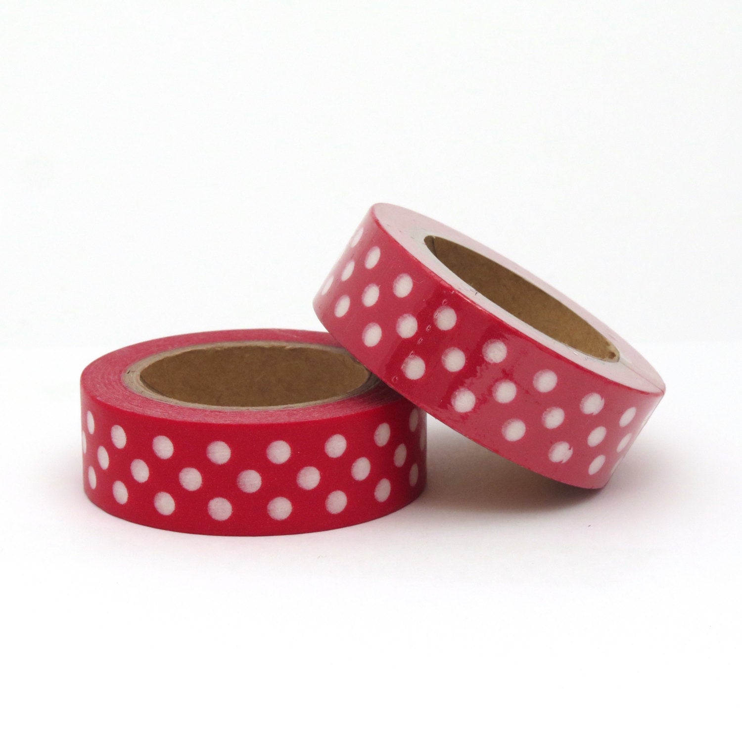 Washi Tape Red Polka Dots Spots  / Cinta Adhesiva Puntitos Descontinuado Queen&amp;Co