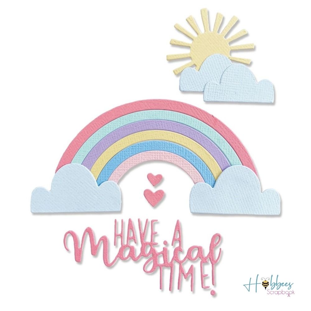 Thinlits Rainbow Magic Die / Suaje Arcoiris Dados de Corte / Suajes / Troqueles Sizzix