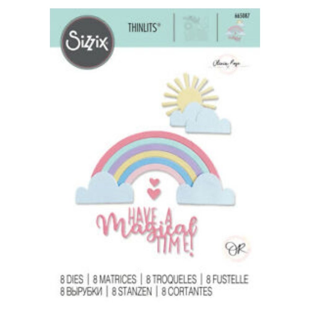 Thinlits Rainbow Magic Die / Suaje Arcoiris Dados de Corte / Suajes / Troqueles Sizzix