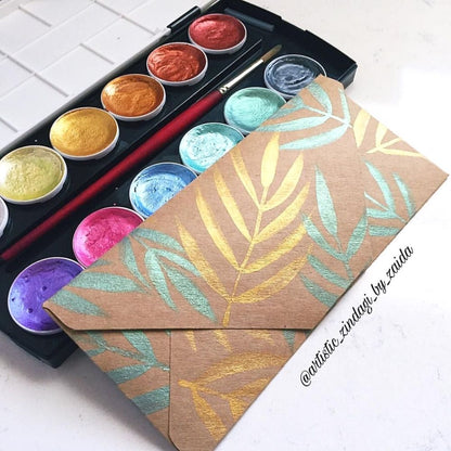 Metallic Accents Semi-Watercolors / Acuarelas Metálicas Acuarela Prima Marketing