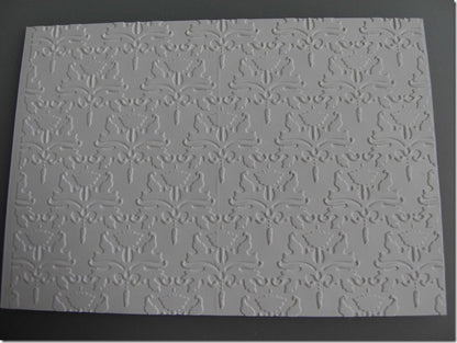 Embossalicious Regency Damask 8&quot; x 8&quot; / Folder de Grabado Grande Damasco Descontinuado Crafter&