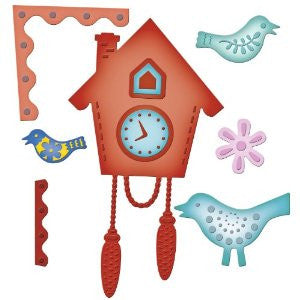 Suaje de corte de  reloj de pajaro / Cuckoo Clock Descontinuado Spellbinders