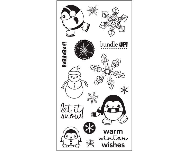 Sellos de Goma Cling Nieve / Winter Wishes 03-013400 Descontinuado Fiskars