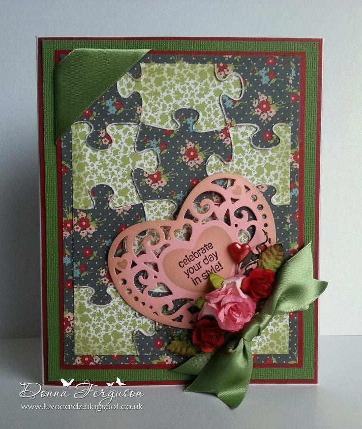 Embossing Puzzle Pattern / Folder de Grabado Rompecabeza Descontinuado Darice