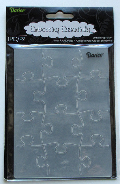 Embossing Puzzle Pattern / Folder de Grabado Rompecabeza Descontinuado Darice