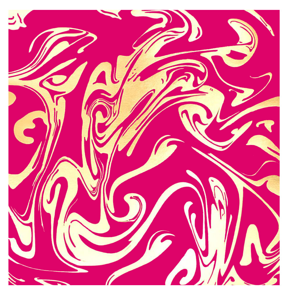 Paper Marble Gold &amp; Pink / Hoja de Cartulina Marmoleada Papel, Hojas Sueltas American Crafts
