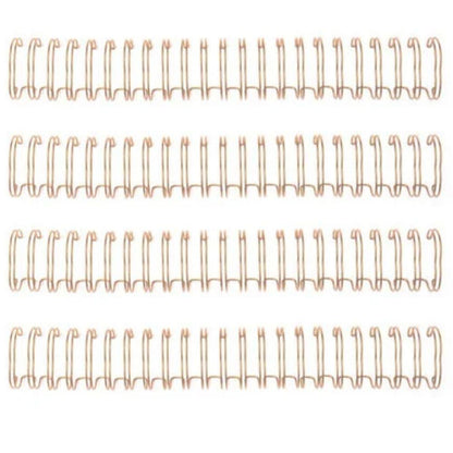 Cinch Wires Rose Gold 0.625&quot; / 4 Arillos Metálicos Oro Rosa Arillos para Engargolar We R Memory Keepers