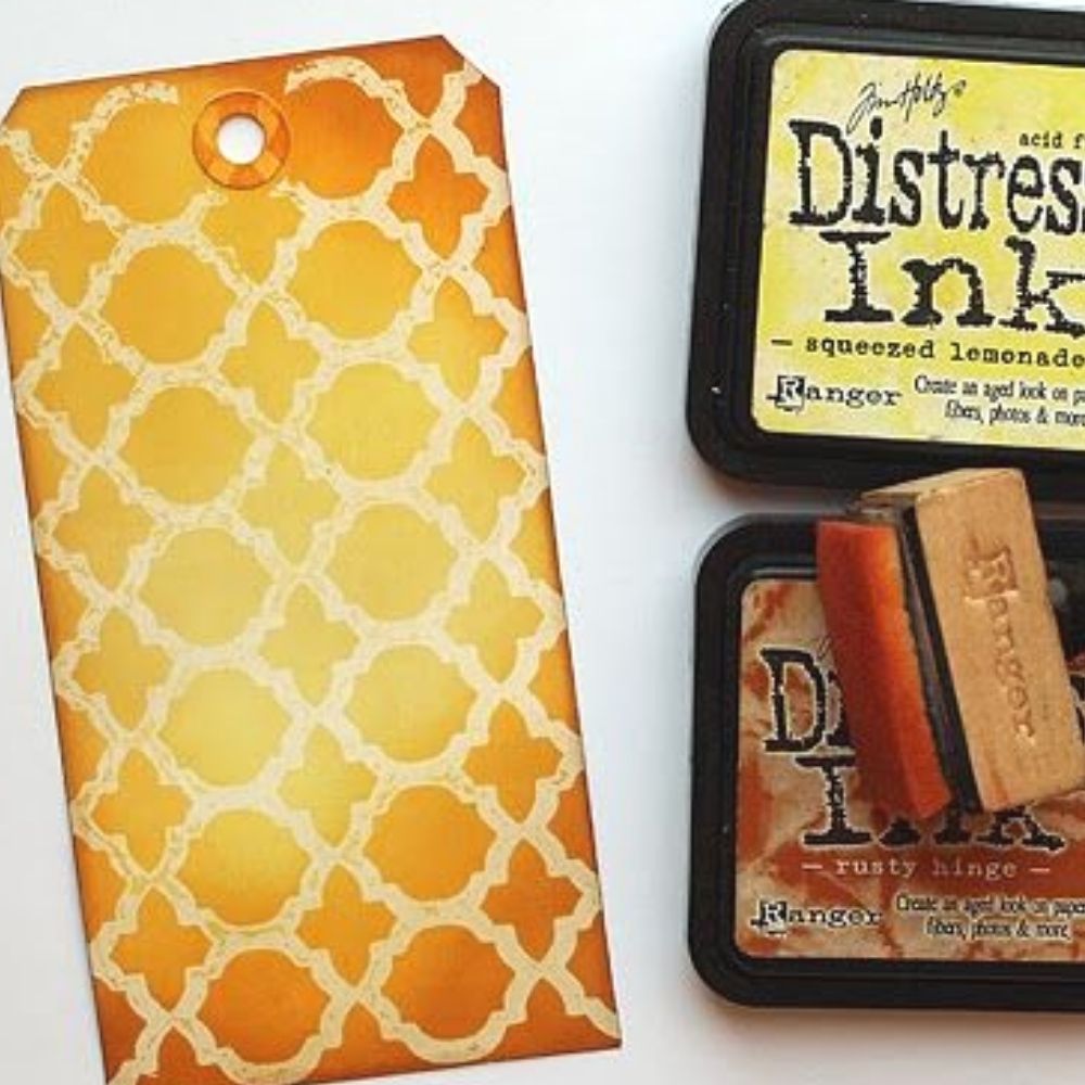 Tim Holtz Distress Oxide Rusty Hinge / Cojin de Tinta Efecto Oxidado Naranja Tintas Ranger