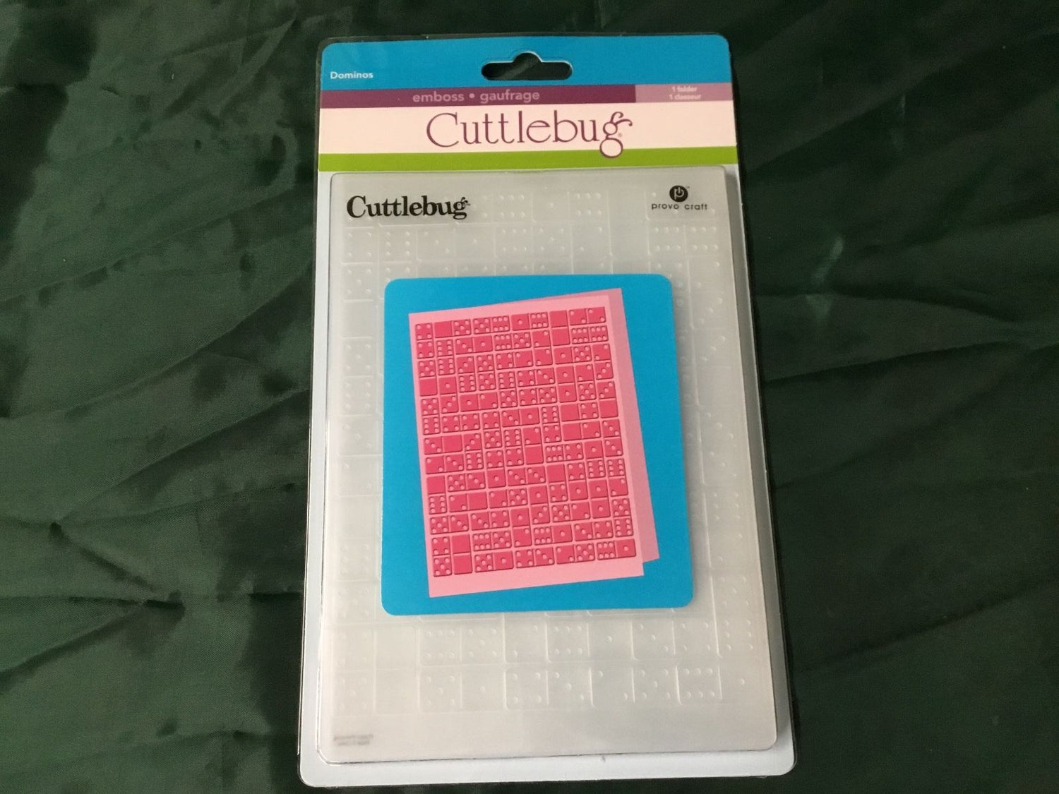 Dominos Embossing Folder / Folder de Grabado Dominó Descontinuado Cuttlebug