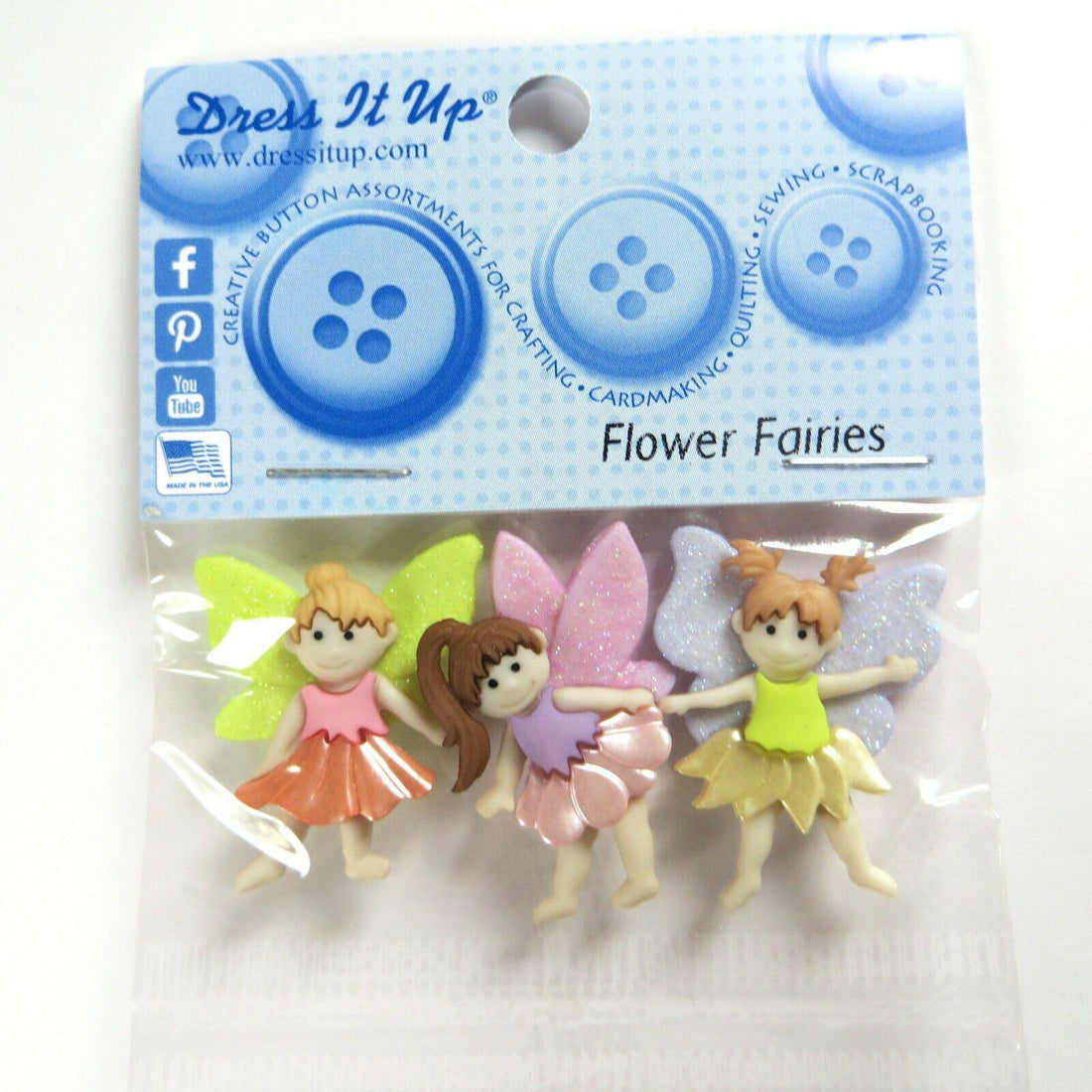 Flower Fairies Embellishments / Adornos de Hadas Adornos / Embellishments Dress It Up