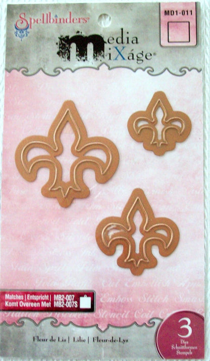 Fleur de Lis Dies / Suaje de Corte Flor de Lis Descontinuado Spellbinders