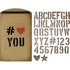 Tim Holtz Letters Die Set / Suajes de Letras Descontinuado Sizzix