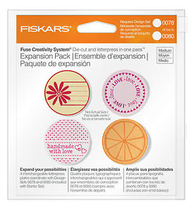 Fuse Medium Design Plate Expansion Pack 4-Pkg Circle / Paquete de Expansión Círculos 4 pz Accesorios Fiskars