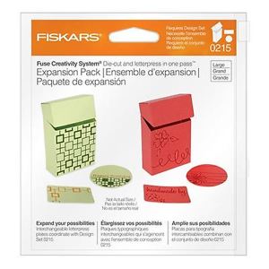 Fuse Large Design Plate Expansion Pack 2/Pkg Treat Box / Paquete de Expansión Cajitas Tratamiento 2 pz Accesorios Fiskars