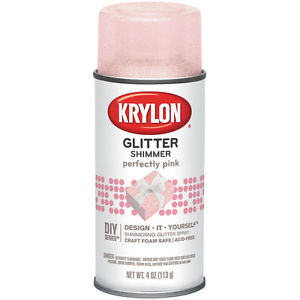 Perfectly Pink- Glitter Shimmer Spray / Spray de Decoración Rosa Brillante Descontinuado Krylon