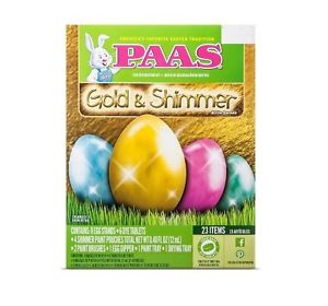 PAAS Egg Decorating Kit Golden Shimmer / Juego de Pinturas para Huevos de Pascua Descontinuado AMERICAN STANDARDS