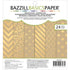 Kraft Gold Foil Cardstock Pad 6"x6" / Cartulina Kraft Con Dorado Descontinuado Bazzill