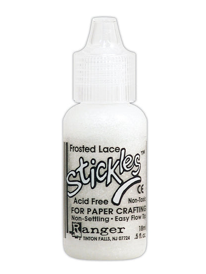 Stickles, Mercury Glass Frosted Lace / Pegamento de Brillos Blanco Pintura Dimensional Ranger