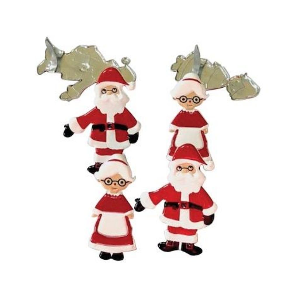 12 Santa Claus Brads / Sujetadores Santa Claus Adornos / Embellishments Eyelet Outlet