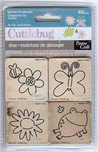 Dies Garden Creatures / Suaje de Corte de Jardin Dados de Corte / Suajes / Troqueles Cuttlebug