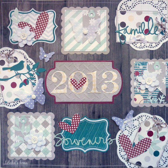 Suajes de Corte de Cuadro Escalopado / Nesting Scallop Squares Descontinuado LifeStyle Crafts