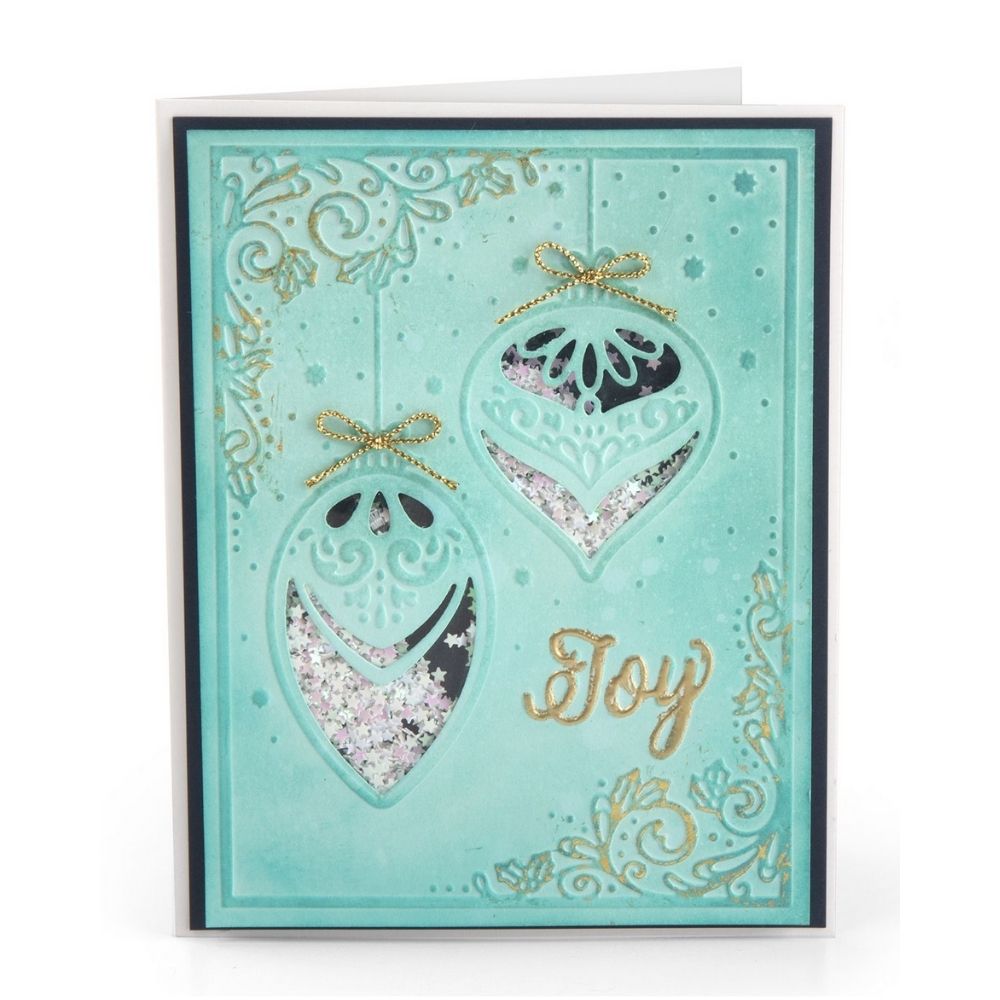 Impresslits Folder Seasons Of Joy / Suaje Corte y Grabado Navidad Dados de Corte / Suajes / Troqueles Sizzix