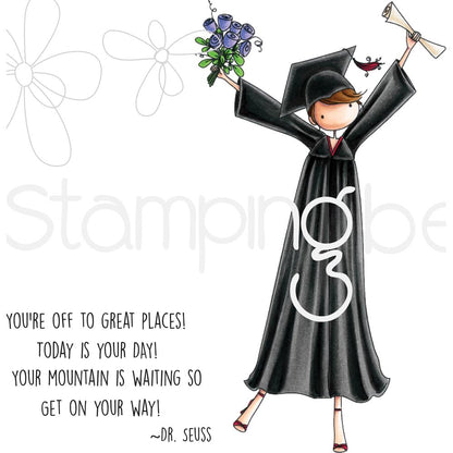 Uptown Girl Grace The Graduate Stamps / Sellos de Polímero de Graduación Sellos Stamping Bella