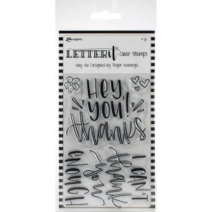 Letter It Clear Stamp  / Sello Acrílico Hey You Sellos Ranger