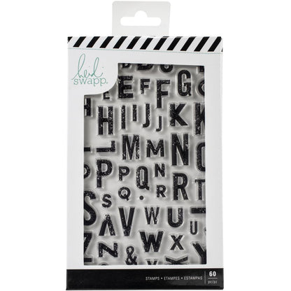 Heidi Swapp Honey &amp; Spice Clear Stamps /  Sello de Alfabeto Descontinuado Heidi Swapp
