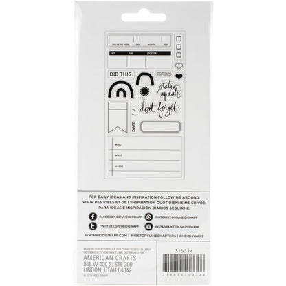 Storyline Chapters Clear Stamps / Sellos de Polímero Momentos de Historias Descontinuado Heidi Swapp