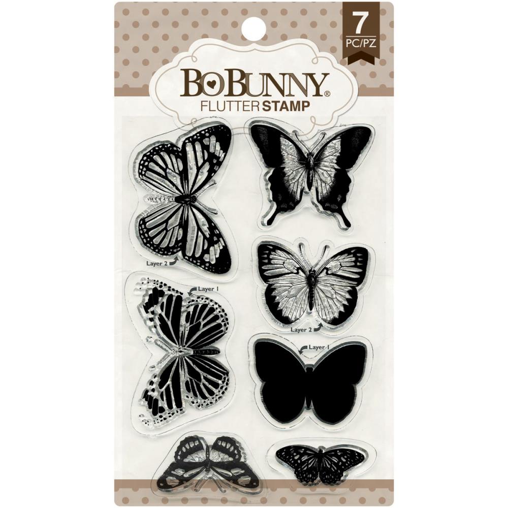 Flutter Stamps / Sellos Aleteo de Mariposas Descontinuado BoBunny