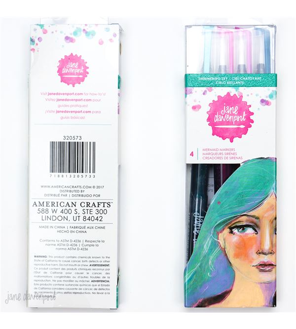 Mixed Media Markers Skies  / Marcadores de Tinta Brillantes Colores y Plumones Jane Davenport