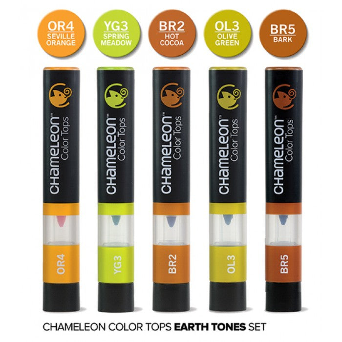 Chameleon Color Tops Earth Marker Set / Set de Marcadores Camaleon Tierras