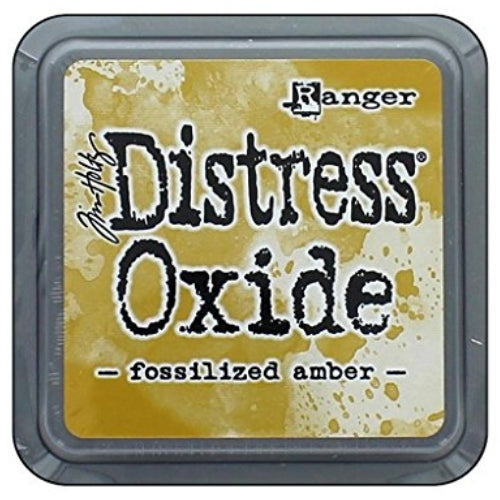 Tim Holtz Distress Oxide Fossilized Amber / Cojin de Tinta Efecto Ambar Tintas Ranger