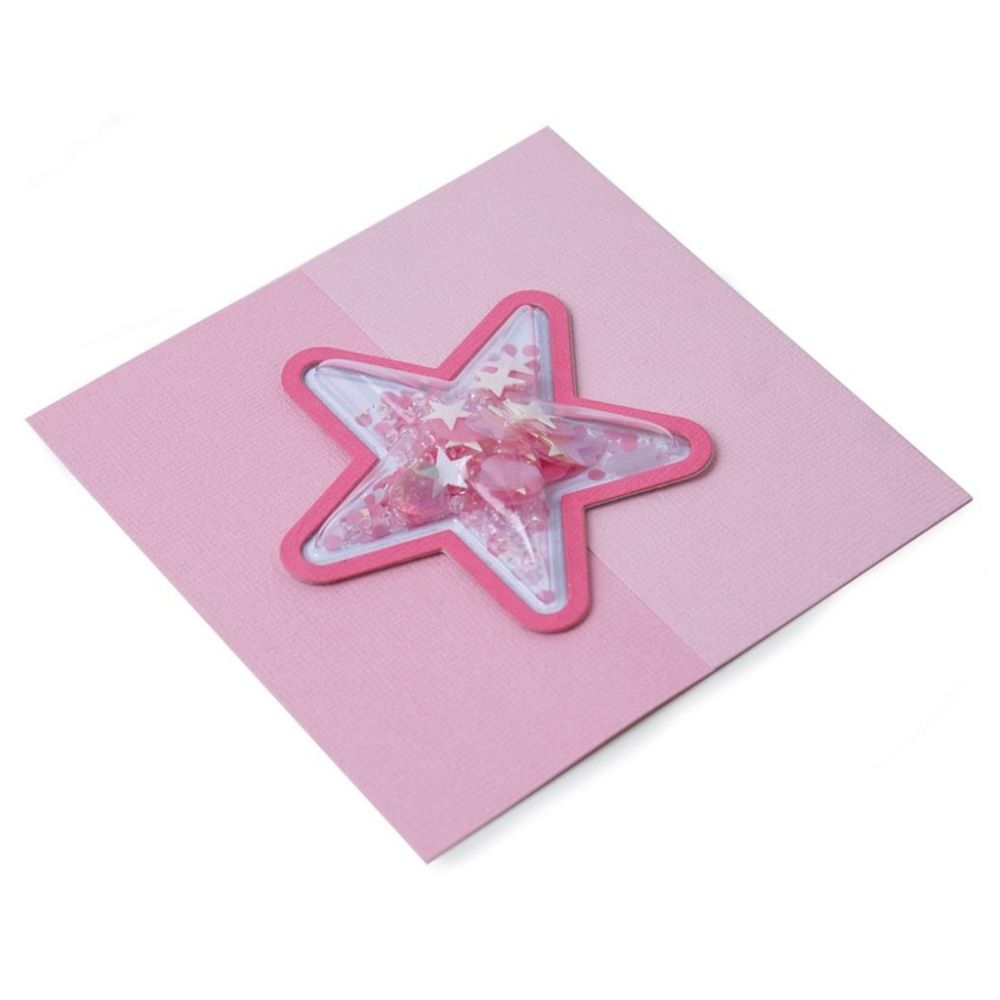 Shaker Domes Star 3&quot; / Domo Estrella 3D de 7.62 cm Adornos / Embellishments Sizzix