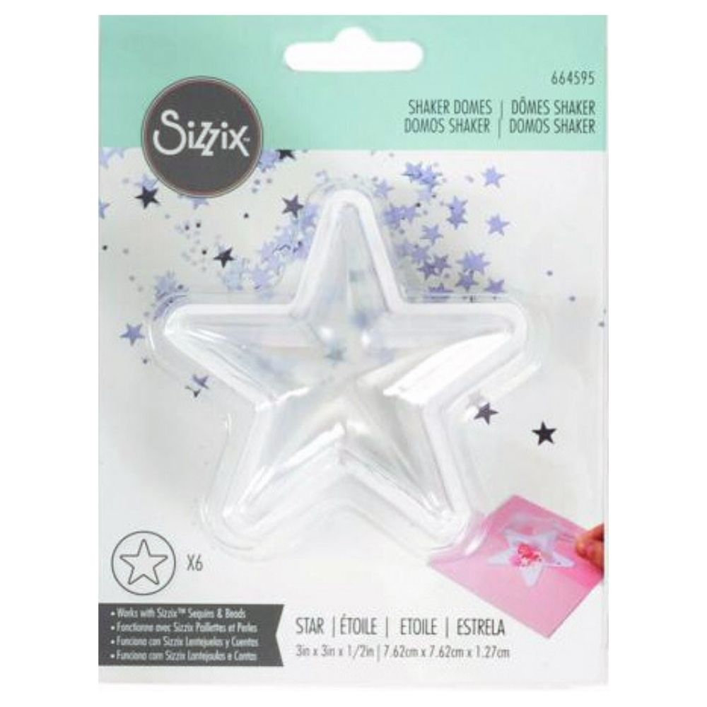 Shaker Domes Star 3&quot; / Domo Estrella 3D de 7.62 cm Adornos / Embellishments Sizzix